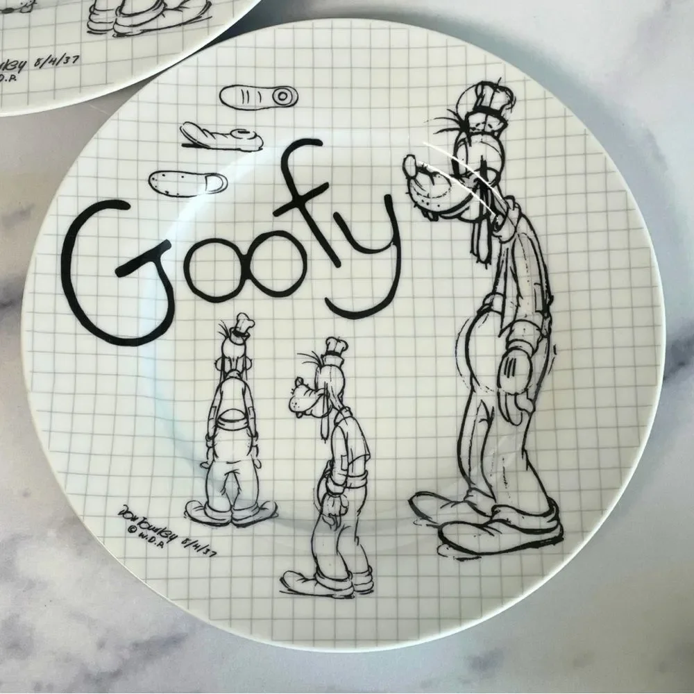 Disney Goofy Sketch Book Plates - 10.5